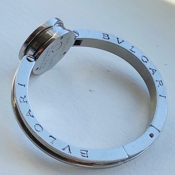 Stainless Steel Diamond Blue Mother of Pearl 22mm B.zero1 Quartz Decor Watch - Picture 2 of 8